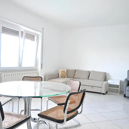 P097 - Porto Recanati, Trilocale Con Terrazza Panoramica E Vista Mare Lägenhet
