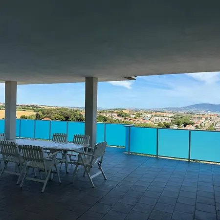 P097 - Porto Recanati, Trilocale Con Terrazza Panoramica E Vista Mare Apartament Porto Recanati
